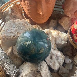 large Ocean Jasper sphere 1.5lbs